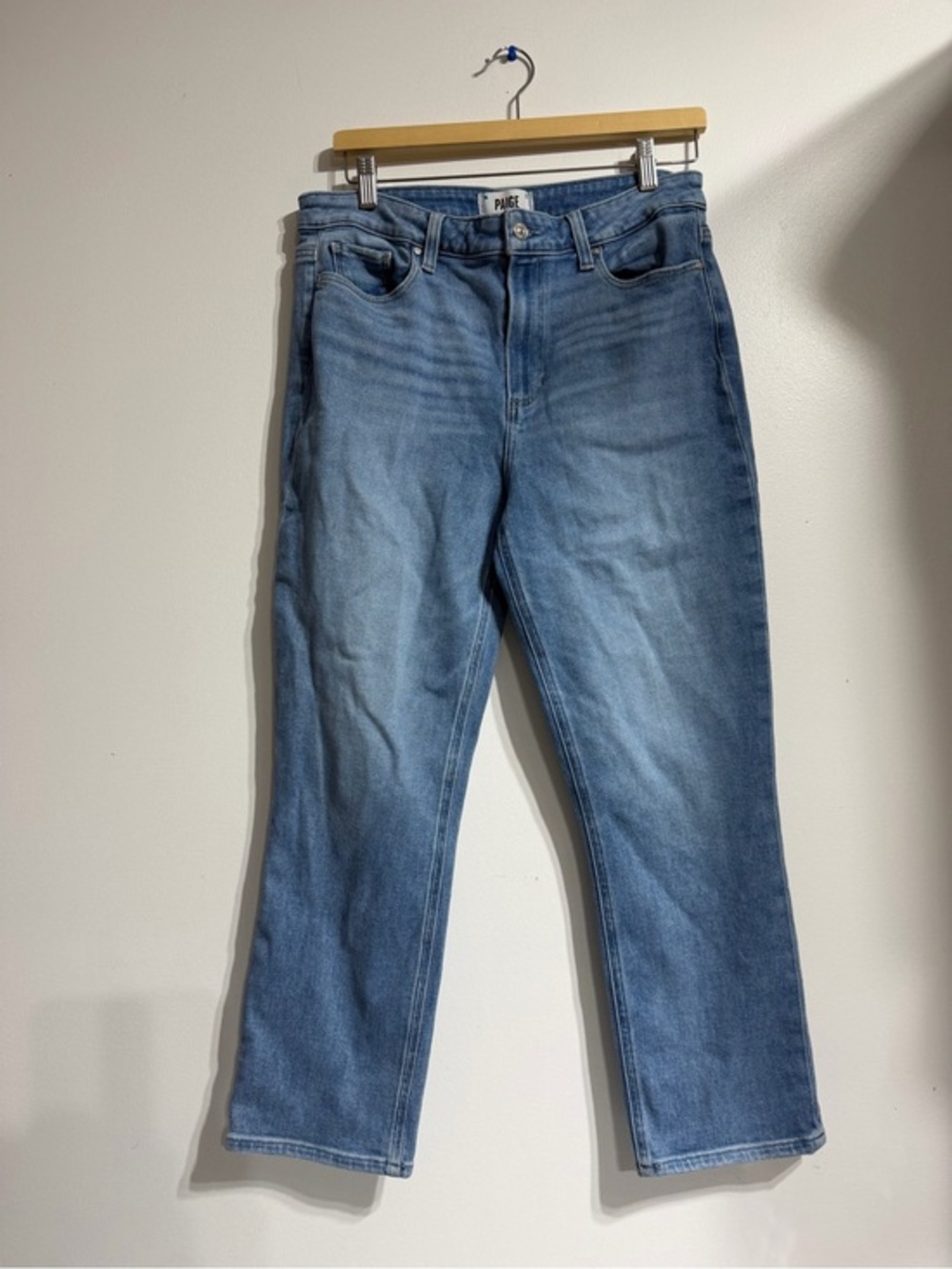 Paige High Rise Straight Leg Jeans - Women's Size 31
